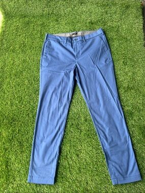 Express Men's Blue Dress Pants - Slim Tapered